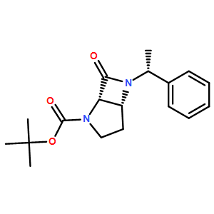 (1S,5R)-tert-butyl 7-oxo-6-((R)-1-phenylethyl)-2,6-diaza-bicyclo[3.2.0]heptane-2-carboxylate