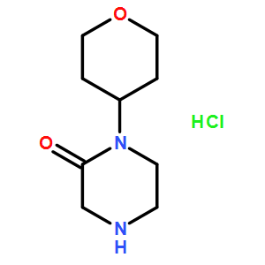 2-Piperazinone, 1-(tetrahydro-2H-pyran-4-yl)-, hydrochloride (1:1)