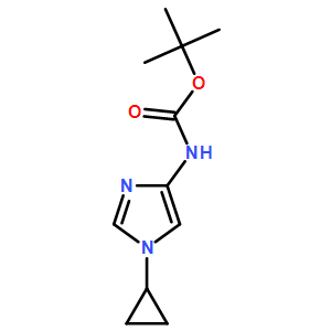 tert-butyl (1-cyclopropyl-1H-imidazol-4-yl)carbamate