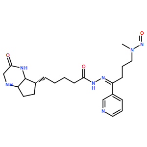 N-methyl-N-((Z)-4-(2-(5-((5R)-3-oxooctahydro-1H-cyclopenta[b]pyrazin-5-yl)pentanoyl)hydrazono)-4-(pyridin-3-yl)butyl)nitrous amide