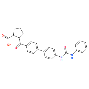 (1R,2R)-2-[[4'-[[(Phenylamino)carbonyl]amino][1,1'-biphenyl]-4-yl]carbonyl]cyclopentanecarboxylic acid