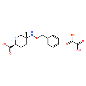 (2S,5R)-5-Methyl-5-[(benzyloxy)amino]piperidine-2-carboxylate ethanedioate