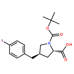 Boc-(2S,4R)-1-(tert-butoxycarbonyl)-4-(4-iodobenzyl)pyrrolidine-2-carboxylicacid