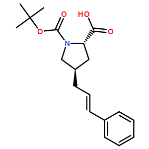 Boc-(2S,4R)-1-(tert-butoxycarbonyl)-4-cinnamylpyrrolidine-2-carboxylicacid