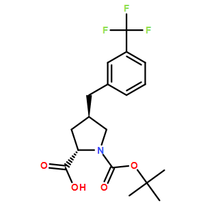 Boc-(2S,4R)-1-(tert-butoxycarbonyl)-4-(3-(trifluoromethyl)benzyl)pyrrolidine-2-carboxylicacid