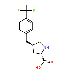 (2S,4R)-4-(4-(trifluoromethyl)benzyl)pyrrolidine-2-carboxylicacid  HCl