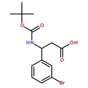 (R)-3-(3-Bromophenyl)-3-((tert-butoxycarbonyl)amino)propanoic acid