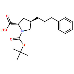 Boc-(2S,4R)-1-(tert-butoxycarbonyl)-4-(3-phenylpropyl)pyrrolidine-2-carboxylicacid