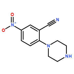 5-nitro-2-(1-piperazinyl)-Benzonitrile