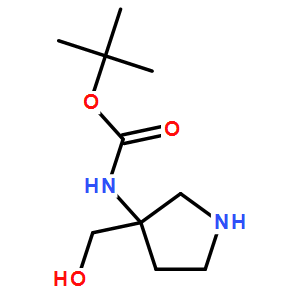 tert-butyl 3-(hydroxymethyl)pyrrolidin-3-ylcarbamate