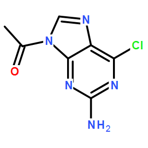 1-(2-amino-6-chloro-9H-purin-9-yl)-Ethanone