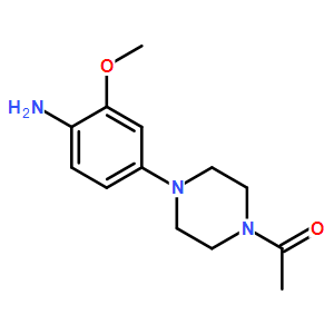 1-[4-(4-amino-3-methoxyphenyl)-1-piperazinyl]-Ethanone