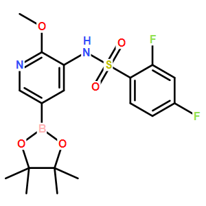 2,4-difluoro-N-[2-methoxy-5-(4,4,5,5-tetramethyl-1,3,2-dioxaborolan-2-yl)-3-pyridinyl]-Benzenesulfonamide