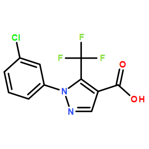 1-(3-Chlorophenyl)-5-(trifluoromethyl)-1H-pyrazole-4-carboxylic acid