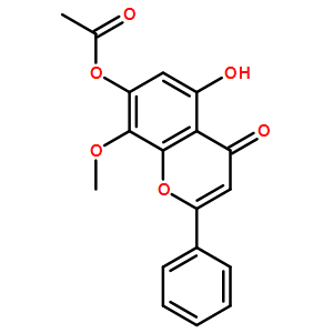 5-羟基-7-乙酰氧基-8-甲氧基黄酮