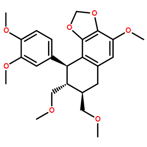 (7S，8S，9R)-9-(3，4-二甲氧基苯基)-6，7，8，9-四氢-4-甲氧基-7，8-双(甲氧基甲基)萘并[1，2-D]-1，3-二恶茂