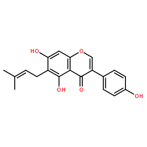 5,7,4'三羟基-6-异戊烯基异黄酮