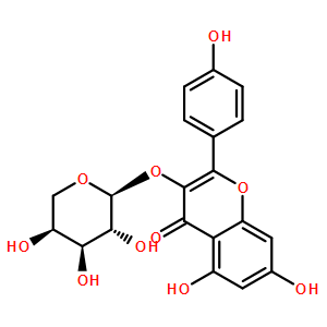 4H-1-Benzopyran-4-one, 3-(α-L-arabinopyranosyloxy)-5,7-dihydroxy-2-(4-hydroxyphenyl)-