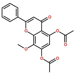 5，7-二羥基-8-甲氧基黃酮二乙酸酯