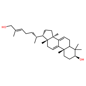 Lanosta-7,9(11),24-triene-3,26-diol,(3b,24E)-