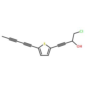 1-Chloro-4-(5-(penta-1,3-diyn-1-yl)thiophen-2-yl)but-3-yn-2-ol