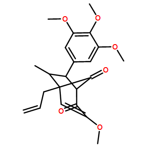 [1S-(6-ENDO，7-EXO)]-3-甲氧基-6-甲基-5-(2-丙烯基)-7-(3，4，5-三甲氧基苯基)二环[3.2.1]辛-3-烯-2，8-二酮