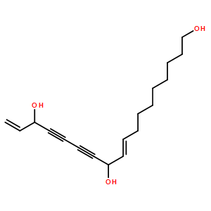 9，17-十八碳二烯-12，14-二炔-1，11，16-三醇