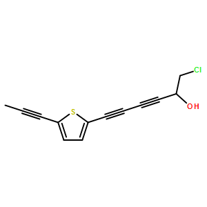 1-氯-6-(5-(1-丙炔基)噻吩-2-基)-3，5-己二炔-2-醇