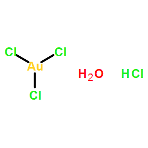 Aurate(1-),tetrachloro-, hydrogen, hydrate, (SP-4-1)- (9CI)