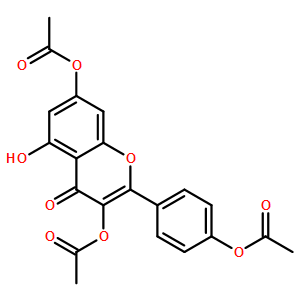 2-(4-Acetoxyphenyl)-5-hydroxy-4-oxo-4H-chromene-3,7-diyl diacetate