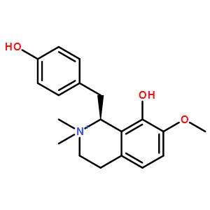 60008-01-7  (S)-1，2，3，4-四氢-8-羟基-1-[(4-羟基苯基)甲基]-7-甲氧基-2，2-二甲基异喹啉