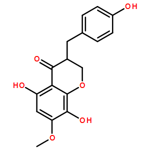 93078-83-2  2，3-二氢-5，8-二羟基-3-[(4-羟基苯基)甲基]-7-甲氧基-4H-1-苯并吡喃-4-酮