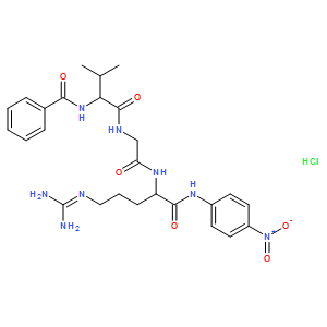 N-苯甲酰-L-缬氨酰甘氨酰-L-精氨酸对硝基苯胺盐酸盐