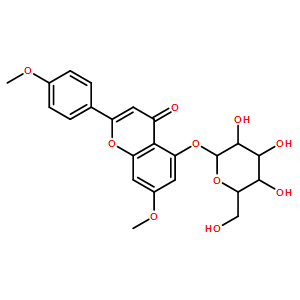 197018-71-6  5-(BETA-D-吡喃葡萄糖氧基)-7-甲氧基-2-(4-甲氧基苯基)-4H-1-苯并吡喃-4-酮