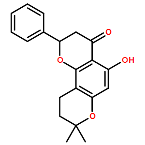 104055-79-0  (S)-2，3，9，10-四氢-5-羟基-8，8-二甲基-2-苯基-4H，8H-苯并[1，2-B:3，4-B’]二吡喃-4-酮