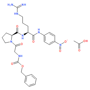 Z-甘氨酰-L-脯氨酰-L-精氨酰对硝基苯胺醋酸盐