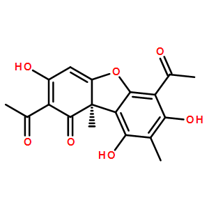 D-2,6-二乙酰基-7,9-二羟基-8,9b-二甲基-1,3(2H,9bH)-二苯并呋喃二酮