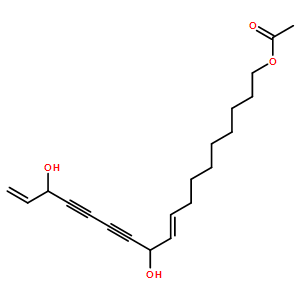 11,16-Dihydroxyoctadeca-9,17-dien-12,14-diyn-1-yl acetate