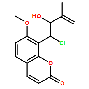 8-(1-Chloro-2-hydroxy-3-methylbut-3-en-1-yl)-7-methoxy-2H-chromen-2-one