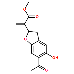 (2S)-6-乙酰基-2，3-二氢-5-羟基-ALPHA-亚甲基-2-苯并呋喃乙酸甲酯