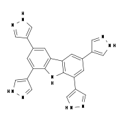 9H-​Carbazole, 1,​3,​6,​8-​tetra-​1H-​pyrazol-​4-​yl-