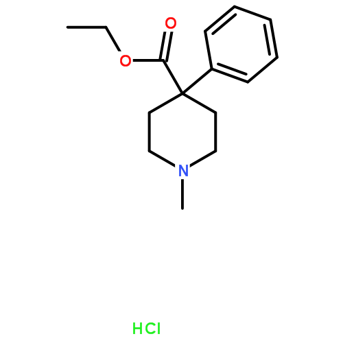 盐酸哌替啶(cas:50-13-5 结构式图片