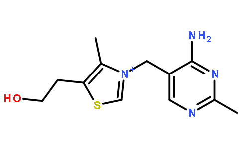 盐酸硫胺素(cas:70-16-6 结构式图片