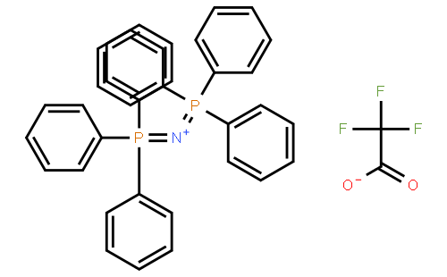 双(三苯基膦)三氟醋酸铵(cas:116405-43-7 结构式图片