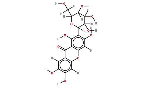 芒果苷结构式图片