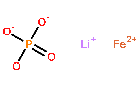 磷酸铁锂结构式中文名称:磷酸铁锂 cas:15365