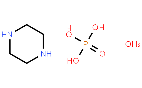 磷酸氢哌嗪单水合物(cas:18534-18-4) 结构式图片