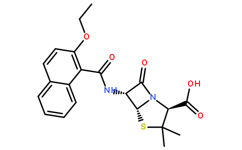 萘夫西林(cas:147-52-4) 结构式图片