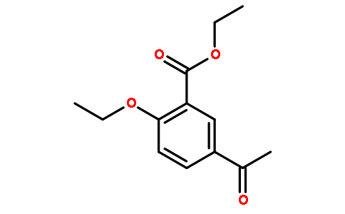 5-乙酰基-2-乙氧基苯甲酸乙酯(cas:216143-90-7) 結構式圖片