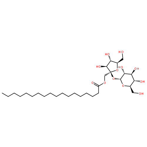 蔗糖硬脂酸酯(cas:25168-73-4 结构式图片